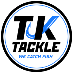 TK Tackle Logo, We Catch Fish